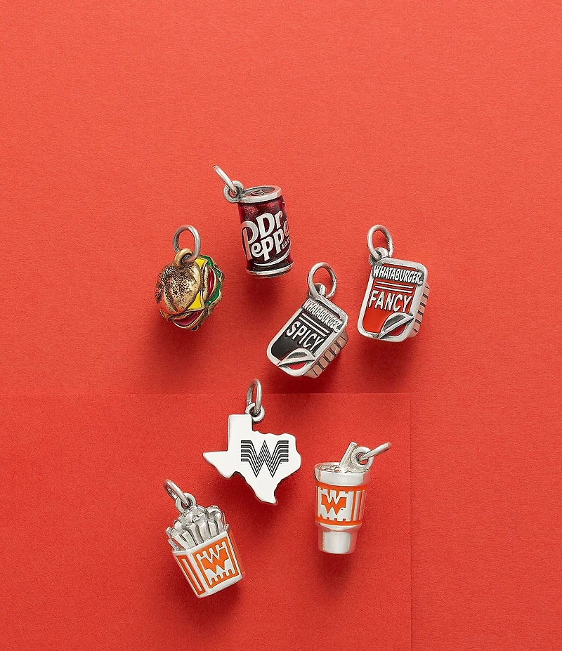 James Avery Enamel Sterling Silver Cheeseburger Novelty Charm