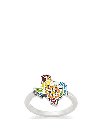 James Avery Enamel Texas Wildflower Ring