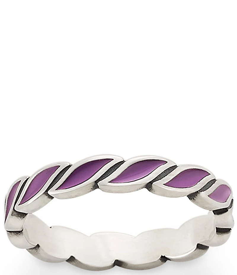 James Avery Enamel Twist Stacker Ring