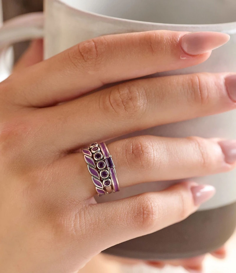 James Avery Enamel Twist Stacker Ring