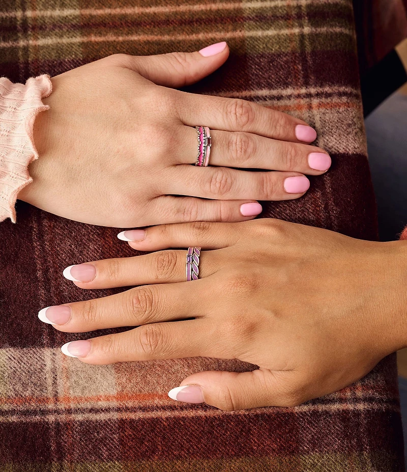 James Avery Enamel Twist Stacker Ring