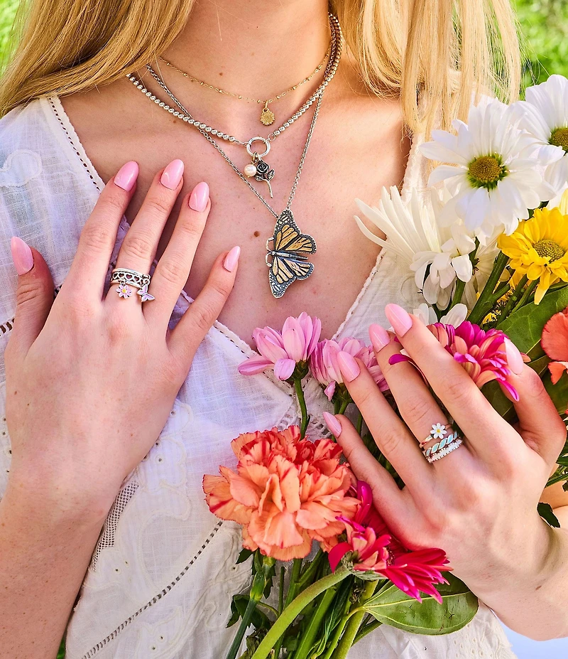 James Avery Enamel Twist Stacker Ring