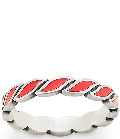 James Avery Enamel Twist Stacker Ring