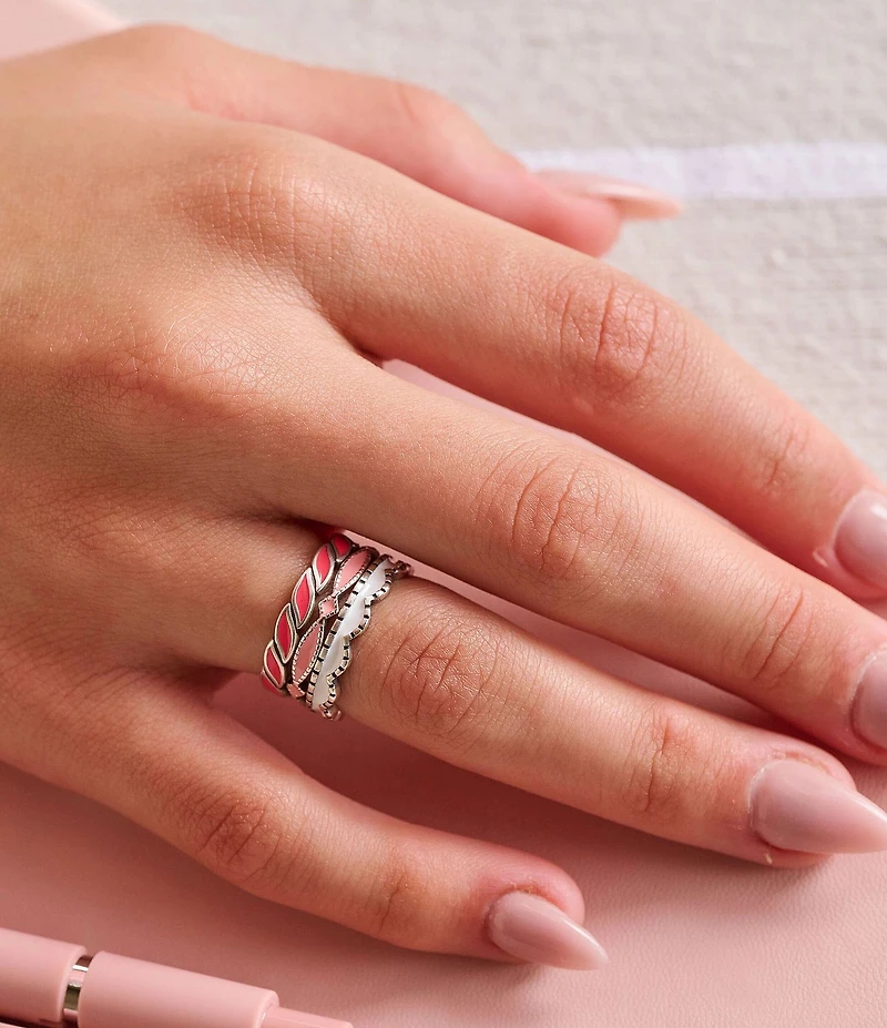 James Avery Enamel Twist Stacker Ring