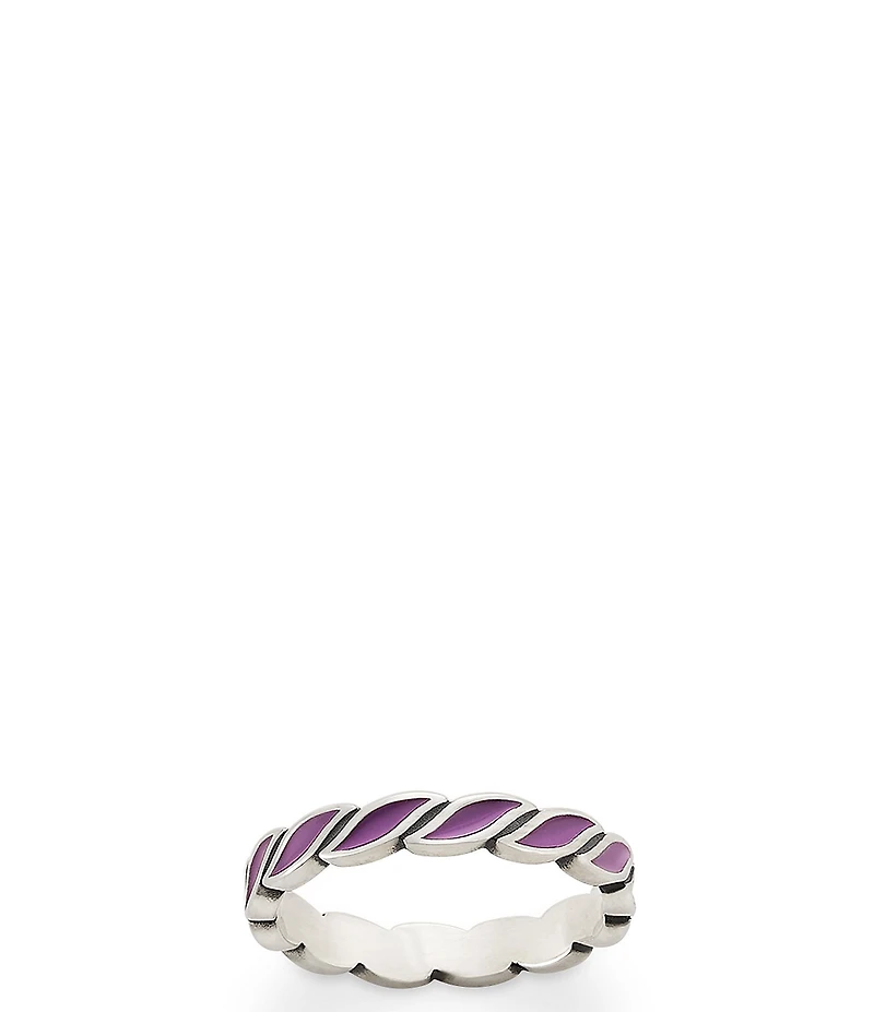 James Avery Enamel Twist Stacker Ring