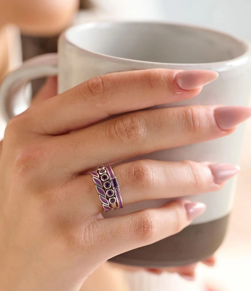 James Avery Enamel Twist Stacker Ring