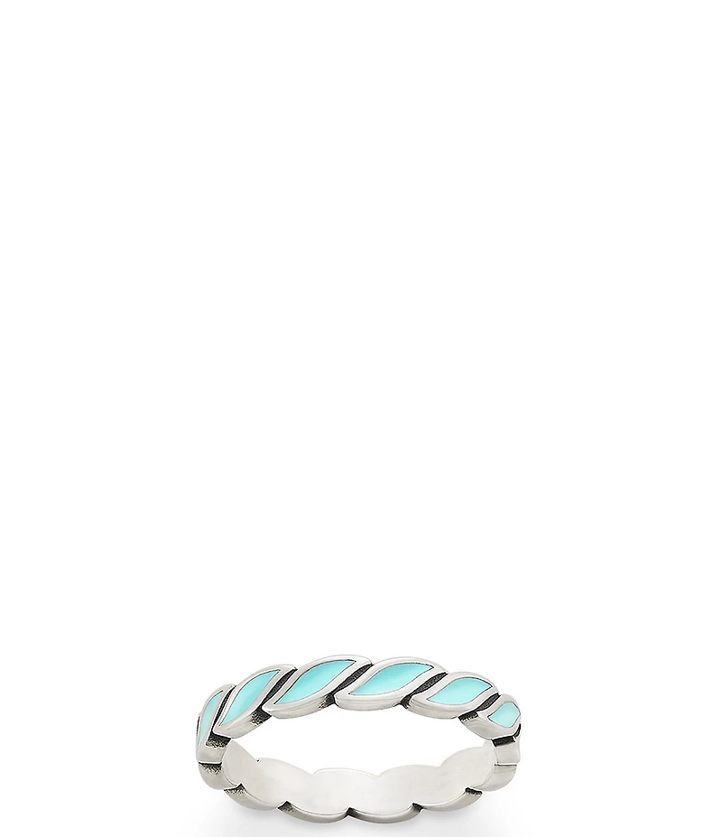 James Avery Enamel Twist Stacker Ring