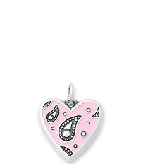 James Avery Enamel Western Bandana Heart Charm