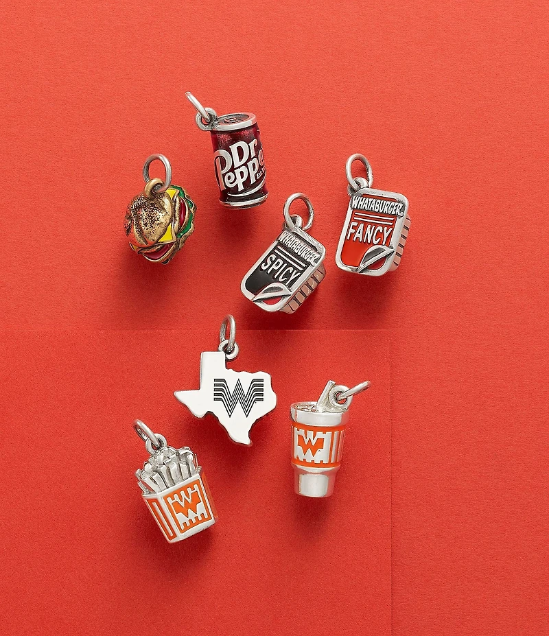 James Avery Enamel Whataburger Fancy Ketchup Novelty Charm