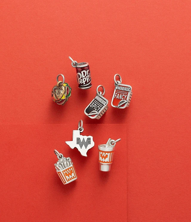 James Avery Enamel Whataburger Spicy Ketchup Novelty Charm at