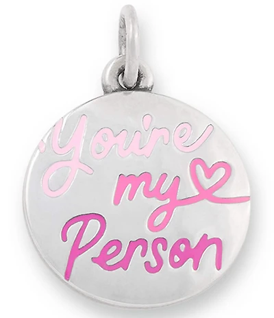James Avery Enamel You're My Person Heart Charm