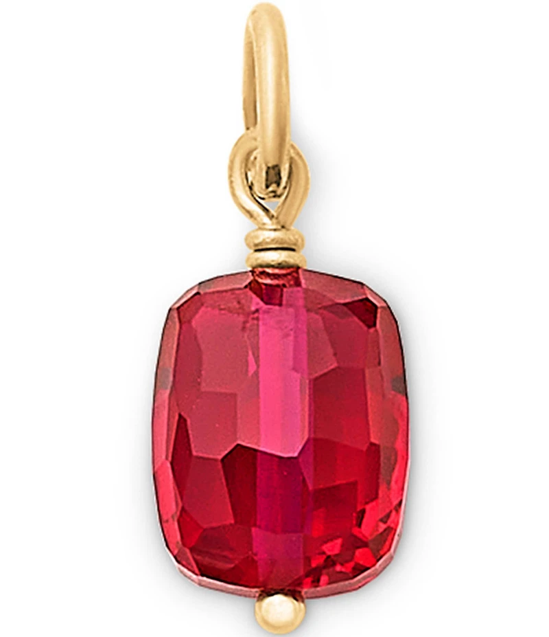 James Avery Faceted Gemstone Bead Pendant Charm