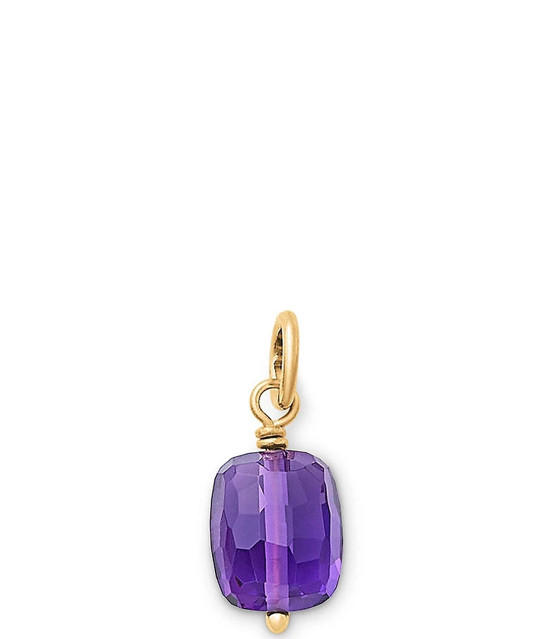 James Avery Faceted Gemstone Bead Pendant Charm