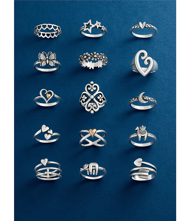 James Avery Faith & Love Ring Set