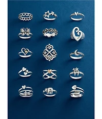 James Avery Faith & Love Ring Set