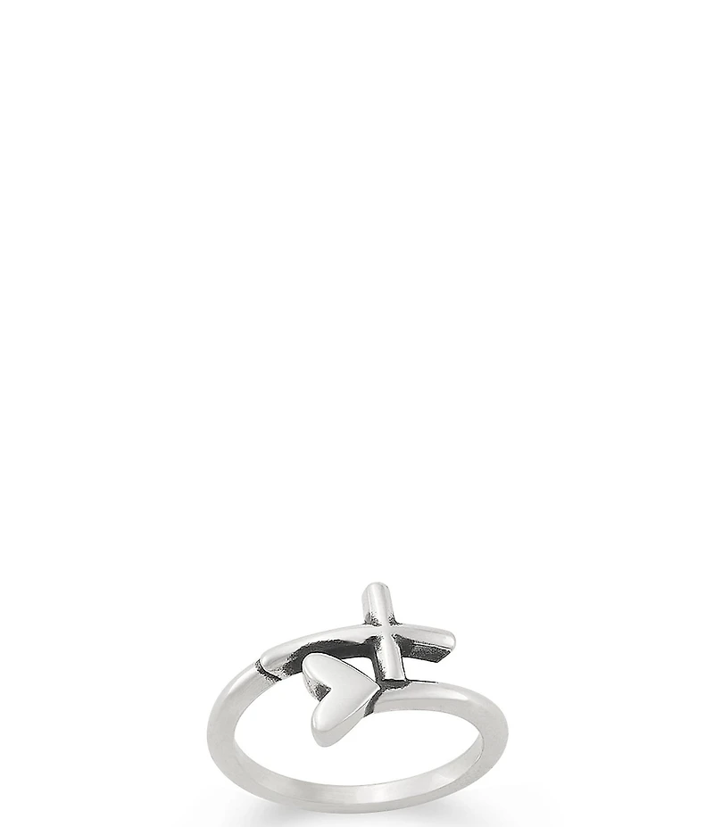 James Avery Faith Wrapped In Love Heart Band Ring