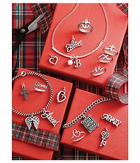 James Avery Heart #double;Family#double; Charm