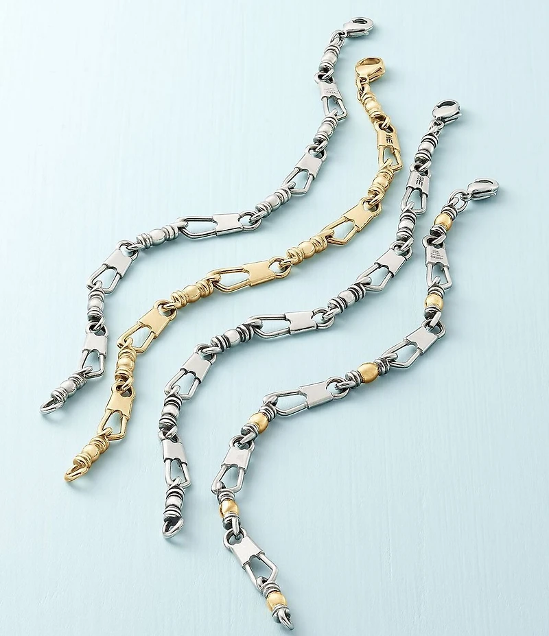 James Avery Fishers of Men Two Tone Chain Bracelet