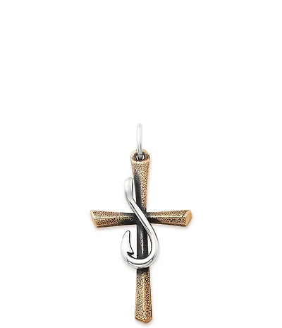 James Avery Fishers of Men Sculpted Cross Charm