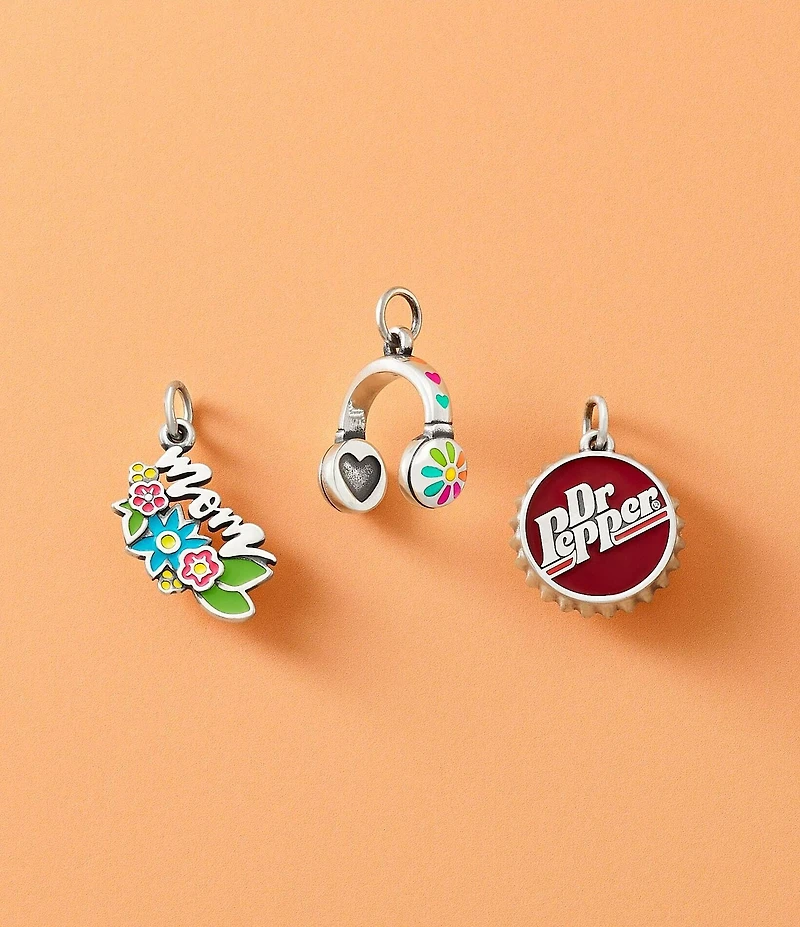 James Avery Floral Enamel Mom Charm