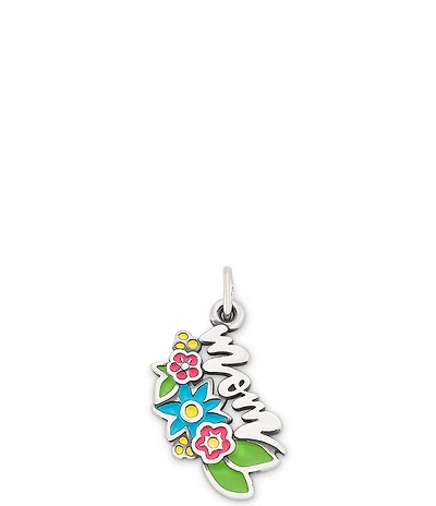 James Avery Floral Enamel Mom Charm