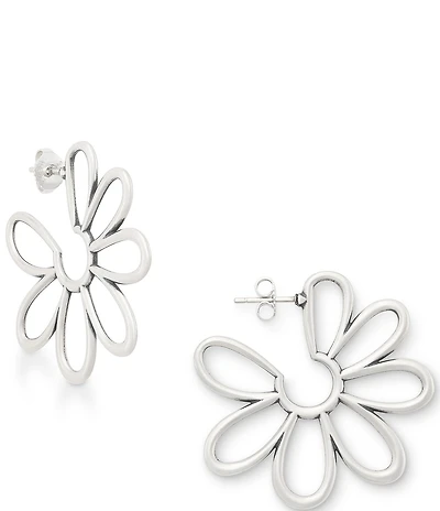 James Avery Floral Hoop Earrings