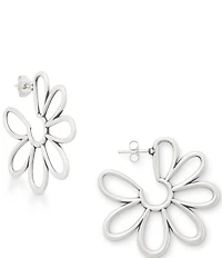 James Avery Floral Hoop Earrings
