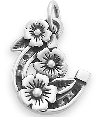 James Avery Floral Horseshoe Charm