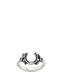 James Avery Floral Horseshoe Ring