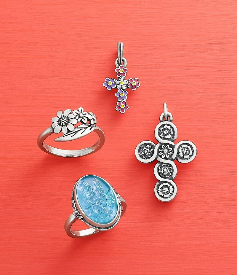 James Avery Floral Wrap Band Ring