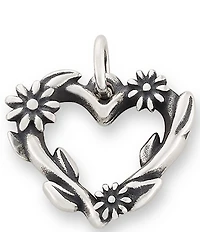 James Avery Flowering Vines Heart Charm