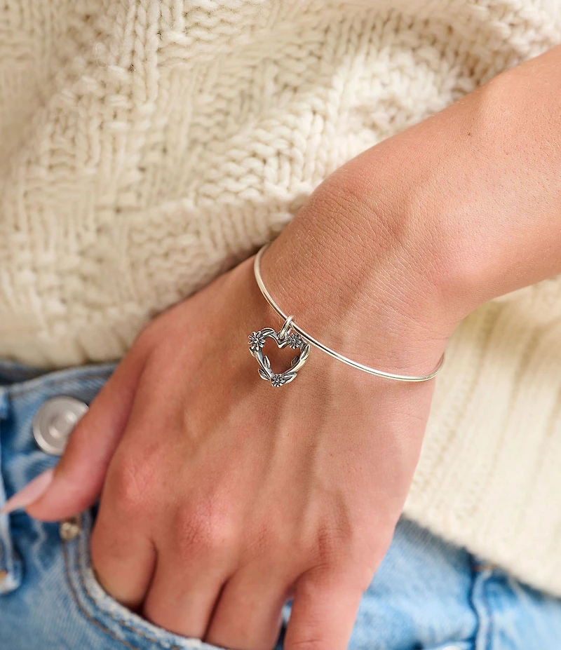 James Avery Flowering Vines Heart Charm