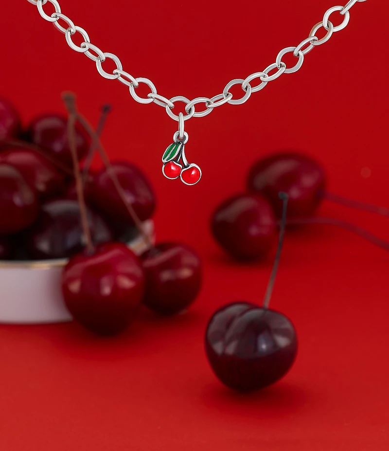 James Avery Forged Sterling Silver Link Chain Charm Bracelet