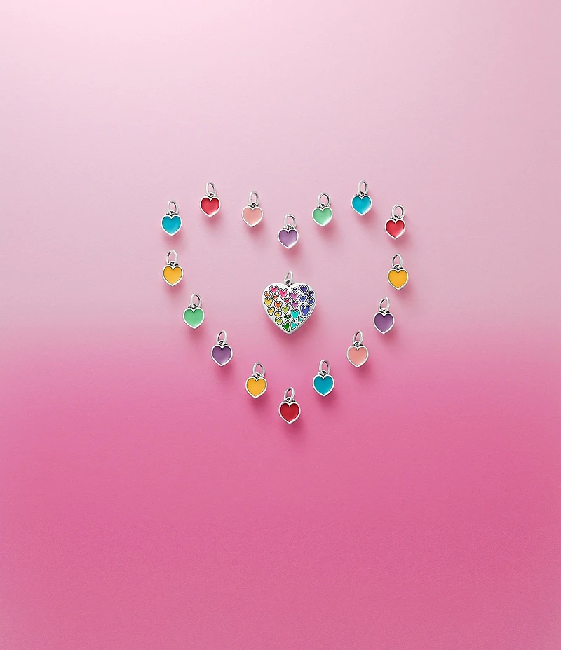 James Avery Full of Love Enamel Heart Charm