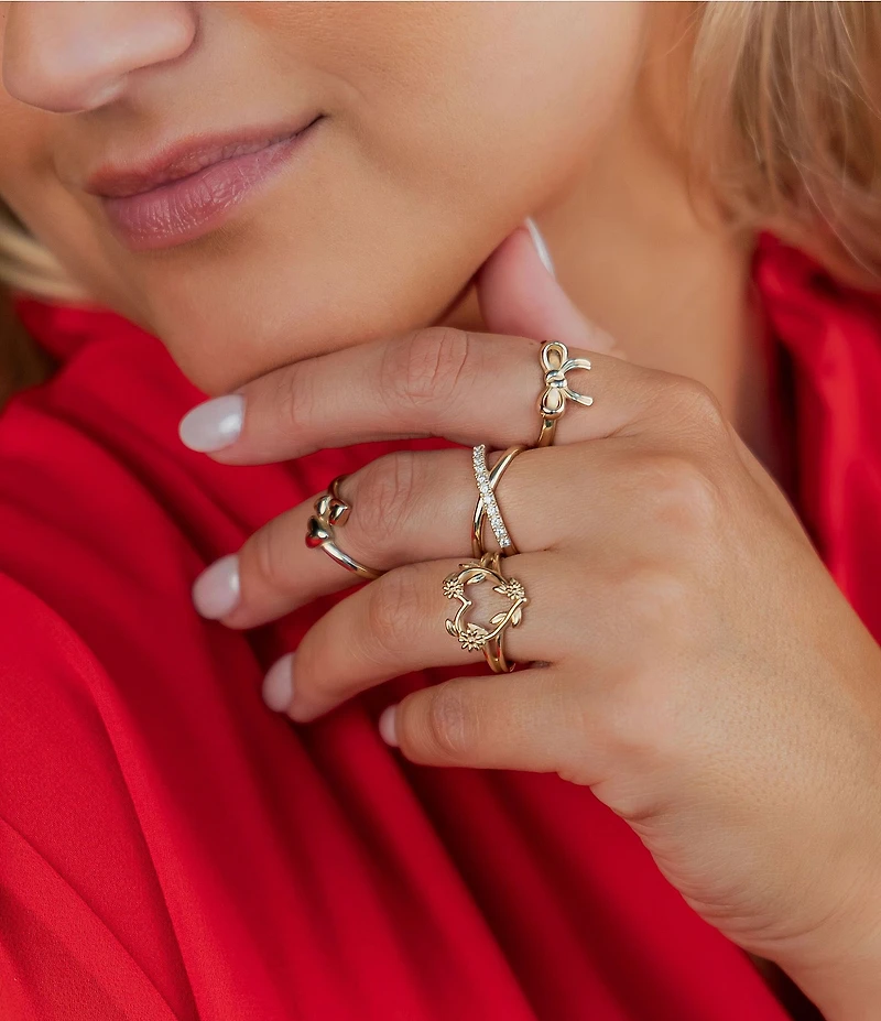James Avery Gathered Hearts 14K Gold Ring
