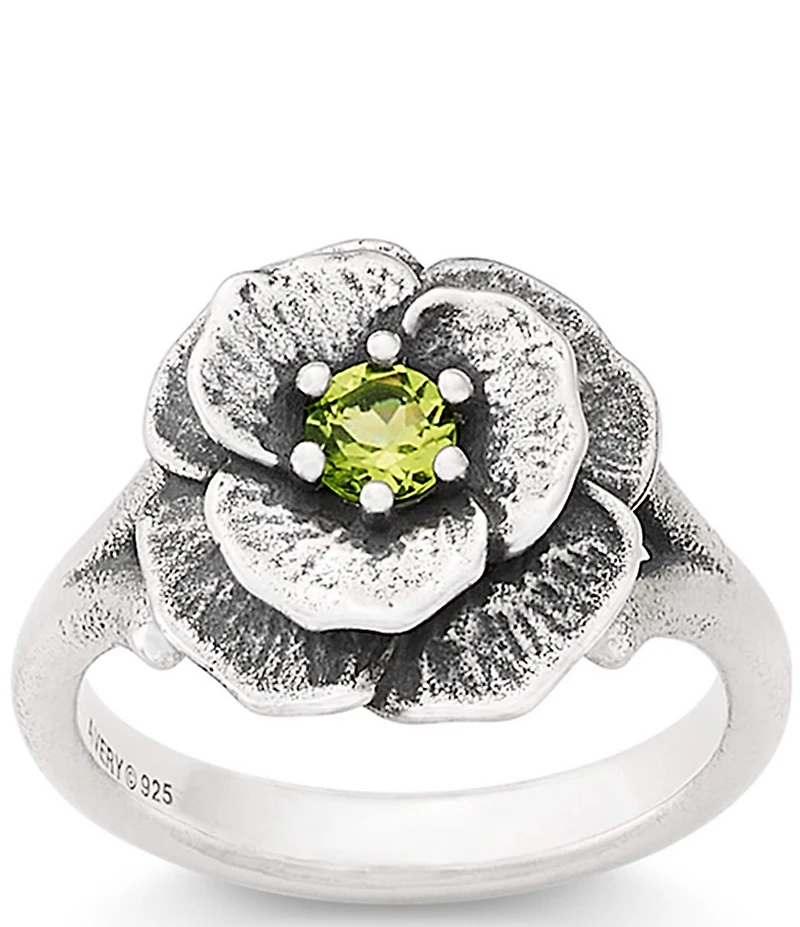 James Avery Gemstone Floral Ring