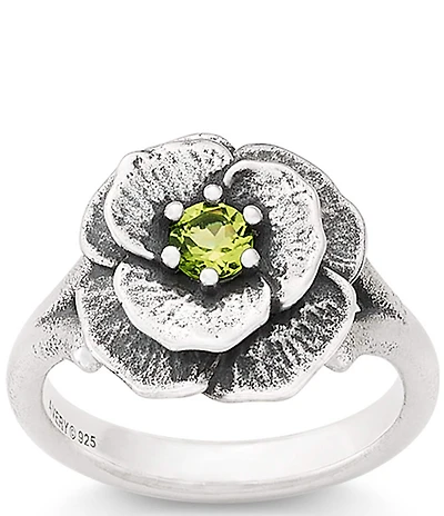 James Avery Gemstone Floral Ring