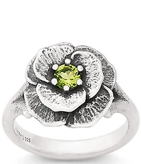 James Avery Gemstone Floral Ring
