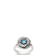 James Avery Gemstone Floral Ring