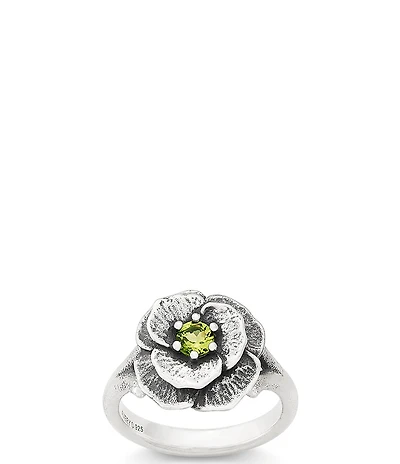 James Avery Gemstone Floral Ring