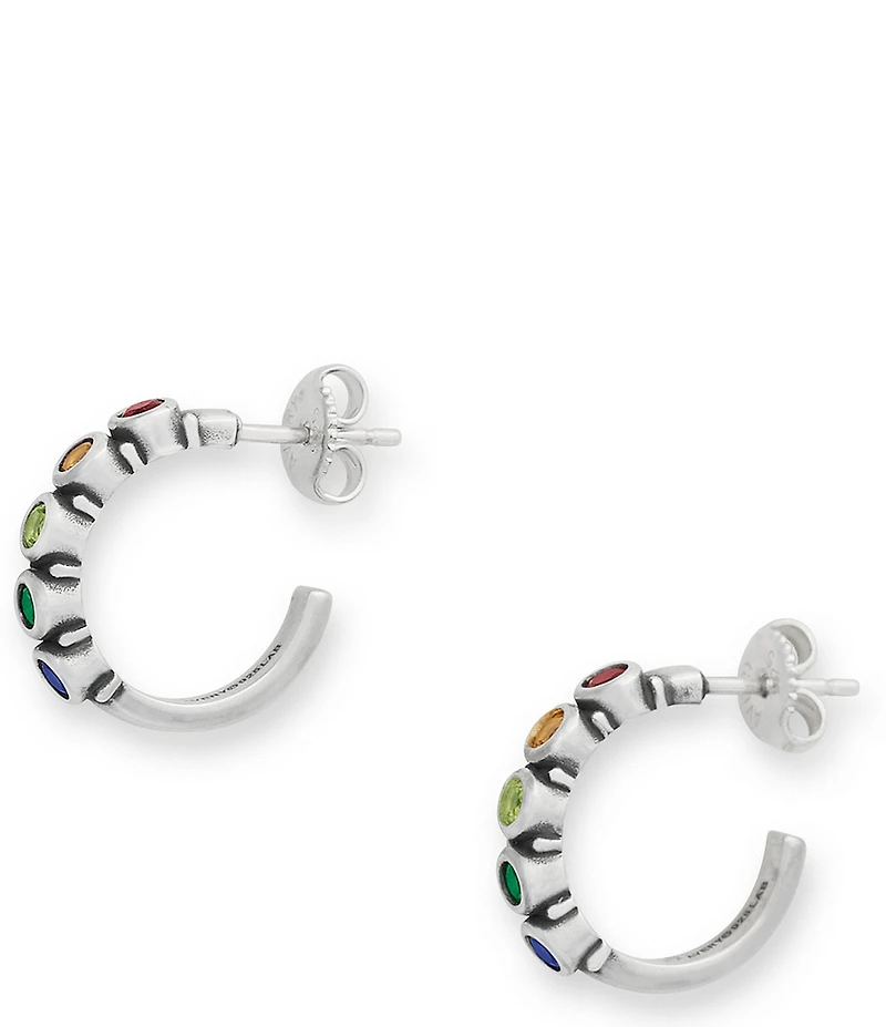 James Avery Gemstone Hoop Earrings