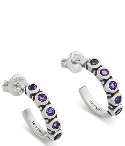 James Avery Gemstone Hoop Earrings