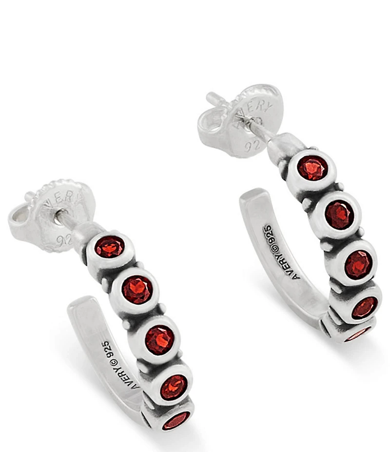 James Avery Gemstone Hoop Earrings