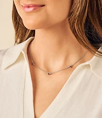 James Avery Gemstone Station Collar Necklace