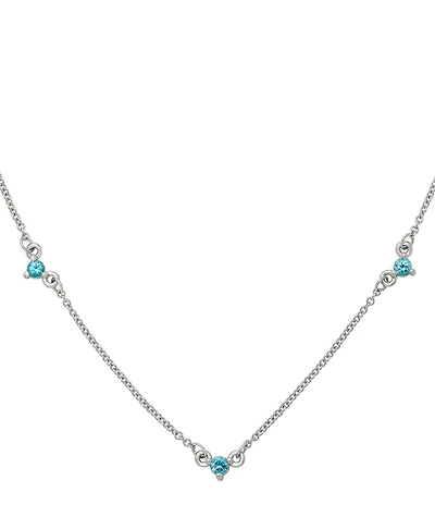 James Avery Gemstone Station Collar Necklace