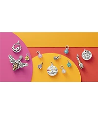 James Avery Glitter Mini Art Glass Bead Charm