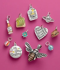 James Avery Glitter Mini Art Glass Bead Charm