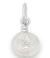 James Avery Glitter Mini Art Glass Bead Charm