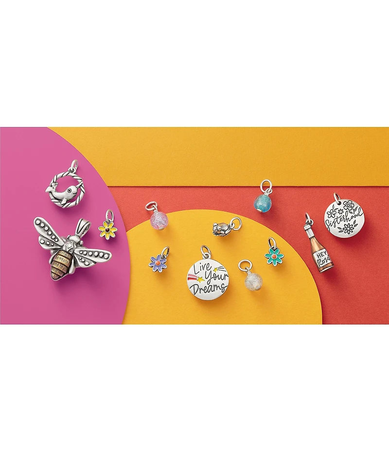 James Avery Glitter Mini Art Glass Bead Charm