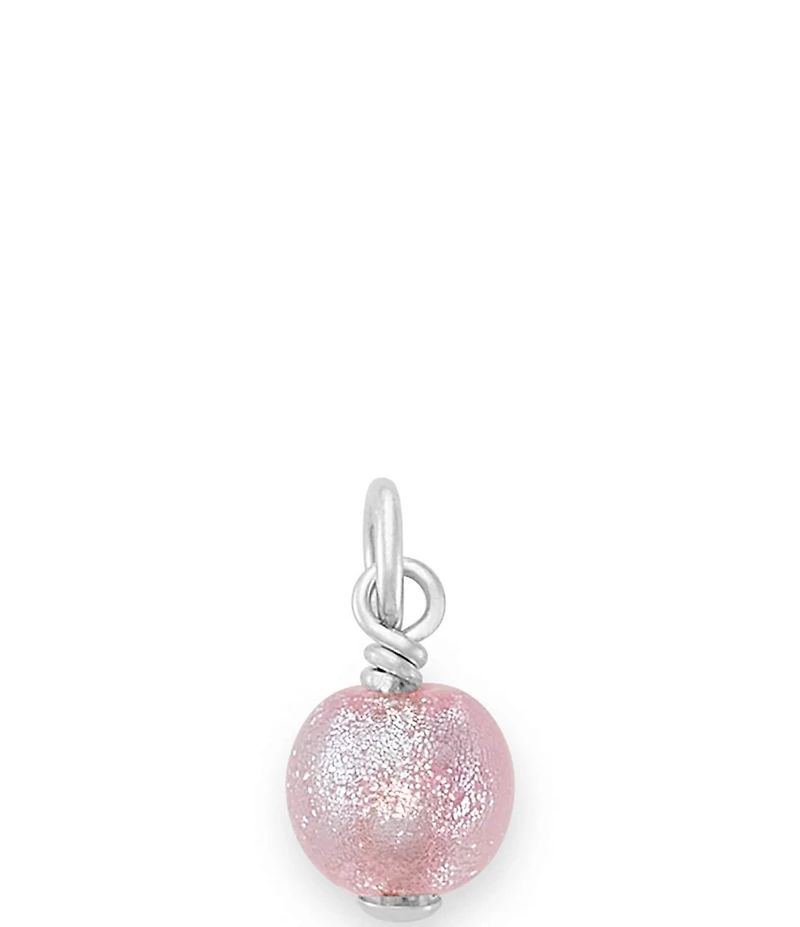 James Avery Glitter Mini Art Glass Bead Charm
